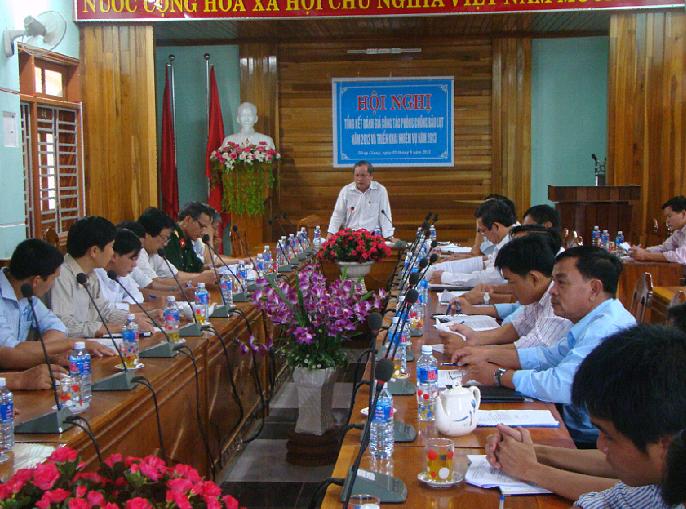 Đông Giang tổ chức Hôi nghị tổng kết công tác phòng chống lụt bão
