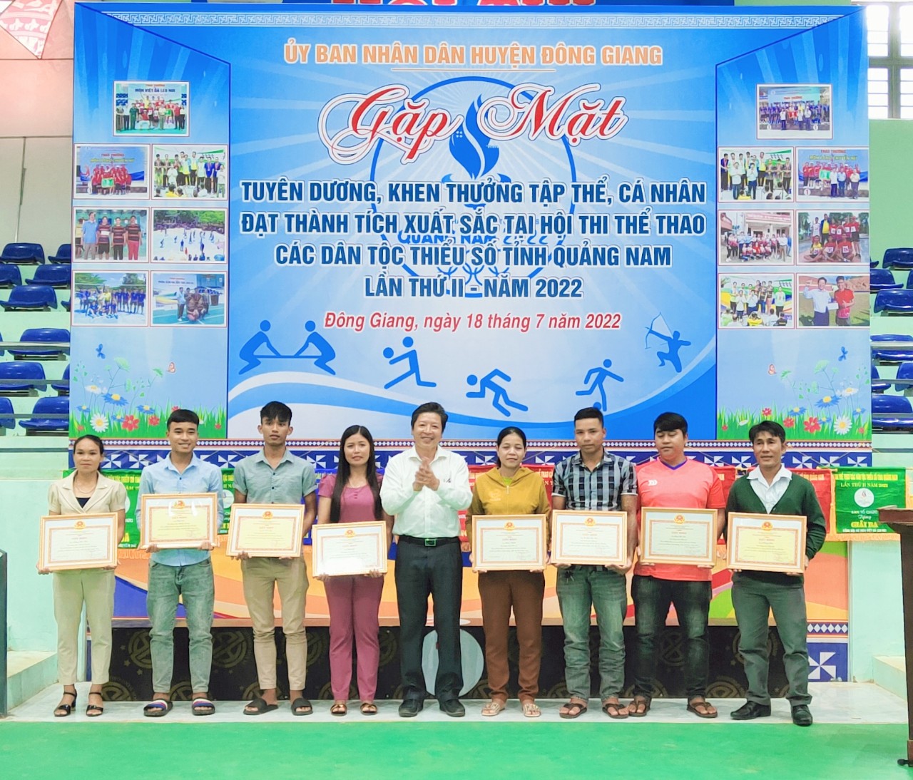 Gặp mặt biểu dương các tập thể, cá nhân có thành tích xuất sắc trong Hội thi thể thao các dân tộc thiểu số Quảng Nam lần thứ II năm 2022