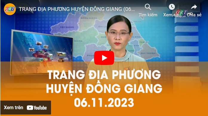 Trang địa phương Đông Giang T11 - 2023